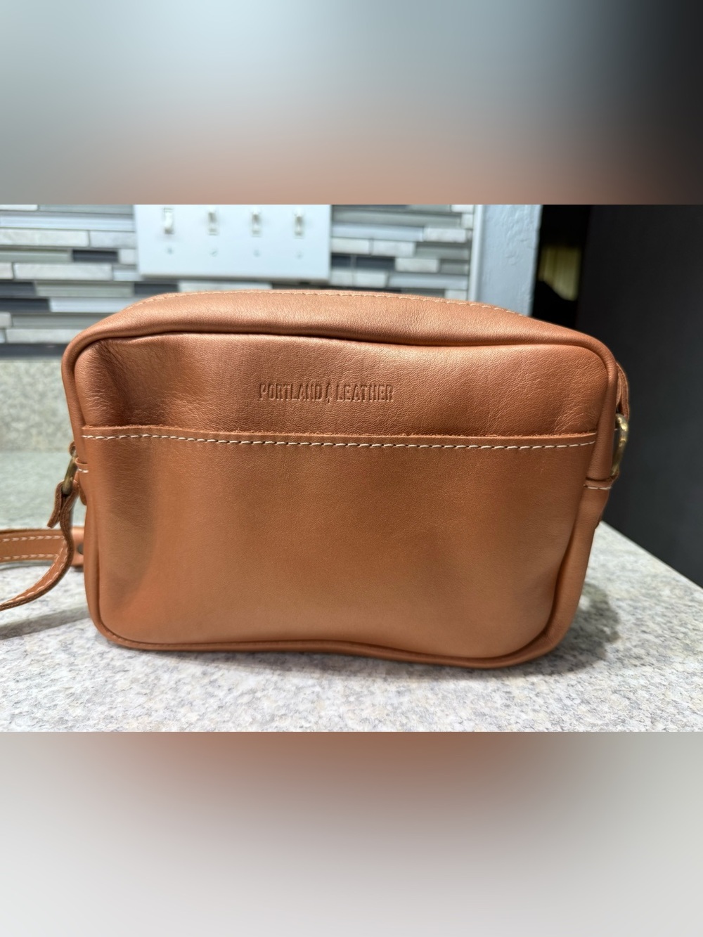 Portland Leather sparkly Hava Large Camera bag